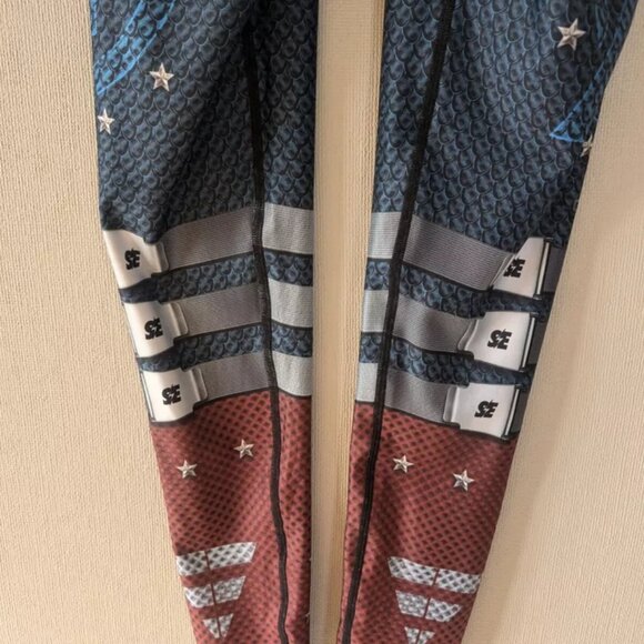 Drakon Leggings Captain America Spandex Yoga & Pilates OS Colombian Athleisure - Picture 9 of 16